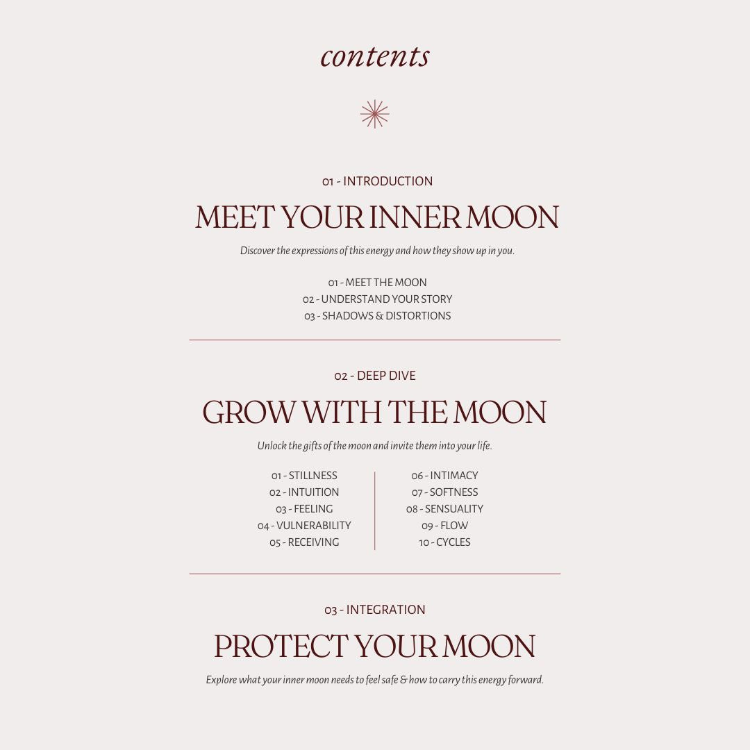 You Are The Moon | Feminine Energy Workbook