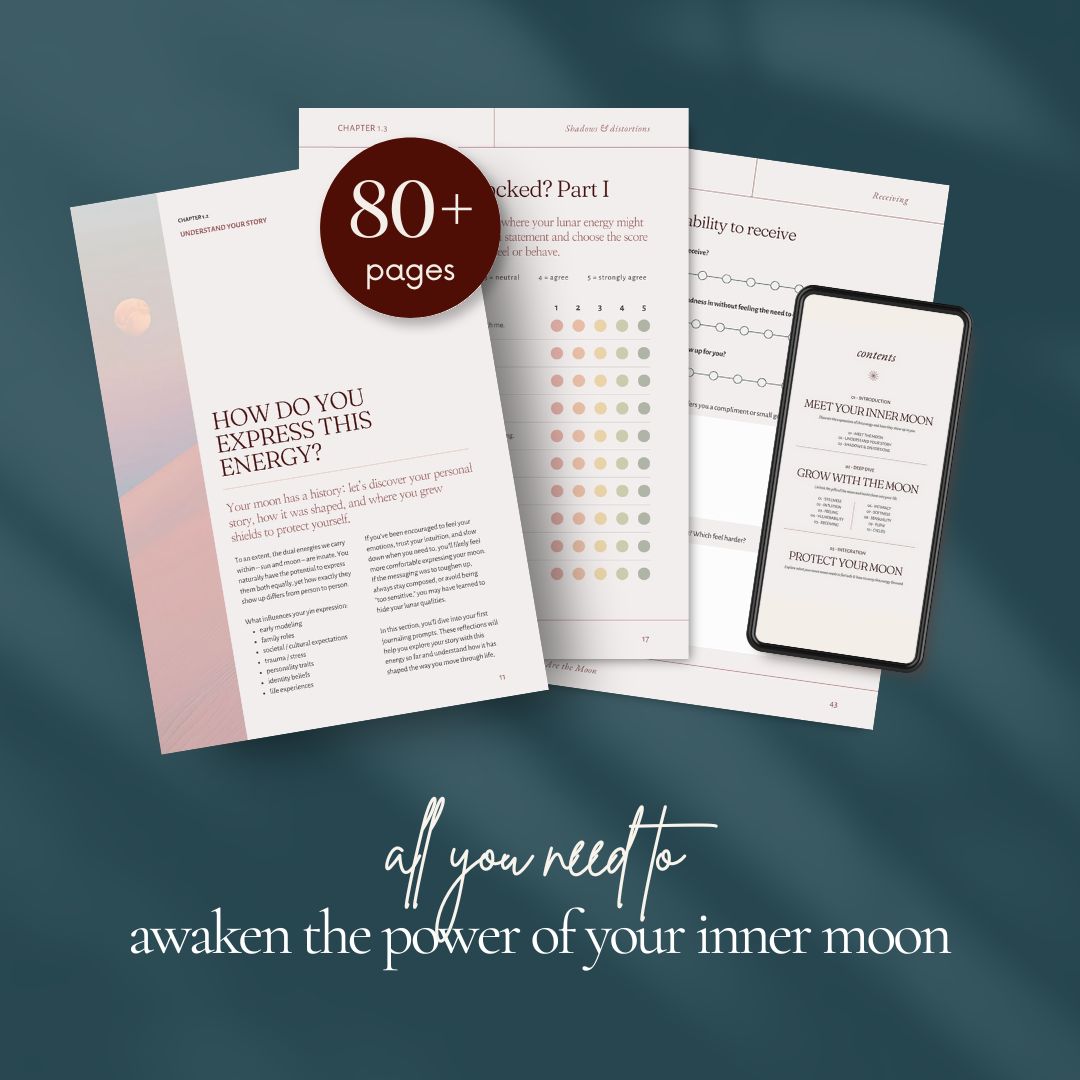 You Are The Moon | Feminine Energy Workbook